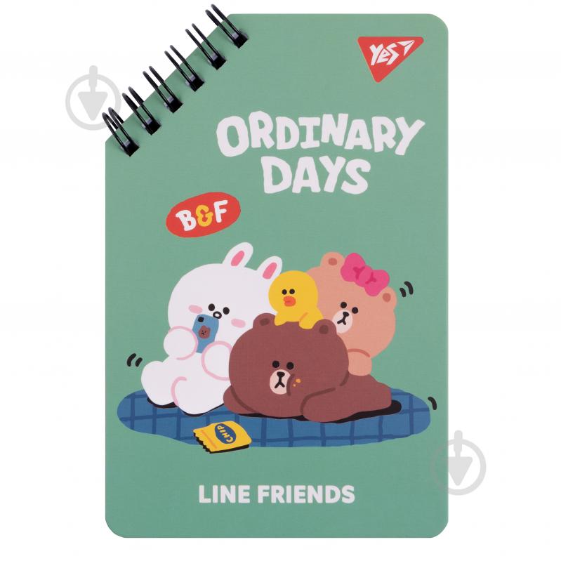 Блокнот 95х145 мм 60 арк. Line Friends YES - фото 2