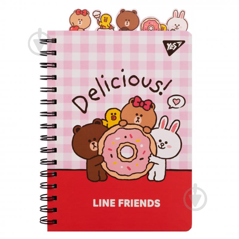 Блокнот А5 80 арк. Line Friends. Delicious YES - фото 1