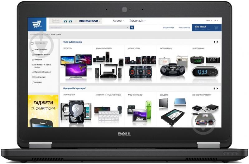 Ноутбук Dell Latitude E5250 12,5" (CA015LE5250BEMEA_UBU) black - фото 1