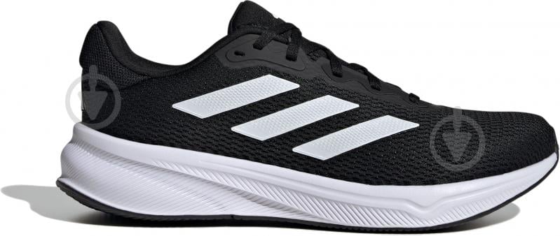 Кроссовки мужские Adidas RESPONSE IH6007 р.42 черные с белым - фото 1