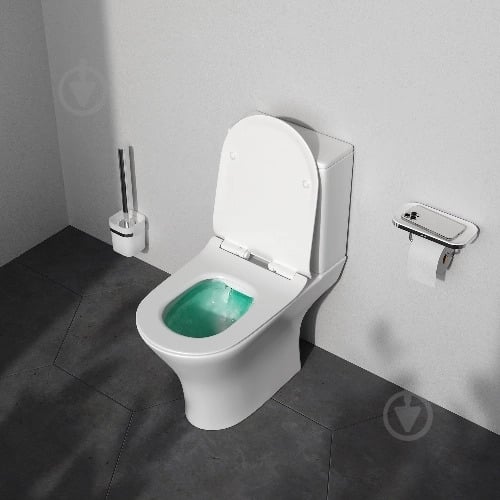 Унитаз-компакт AM.PM Flash CNA8600SC безободковый с сидением микролифт - фото 4 Унитаз-компакт AM.PM Flash CNA8600SC безободковый с сидением микролифт - фото 4