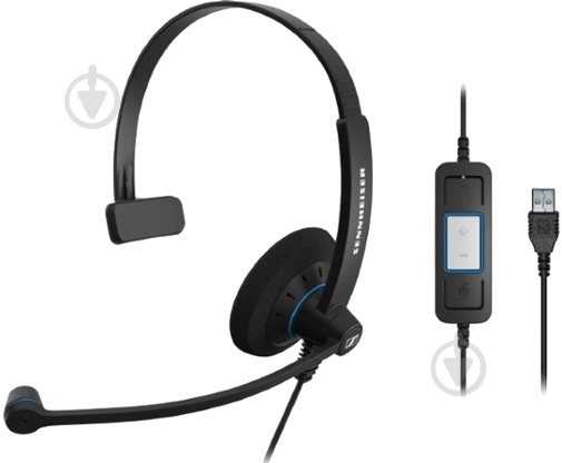 Гарнитура Sennheiser SC 30 USB ML black (504546) - фото 1