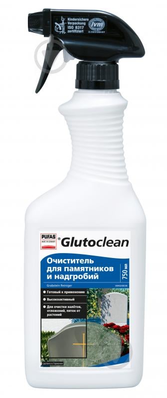 Средство для очистки памятников и надгробий Glutoclean 750 мл - фото 1