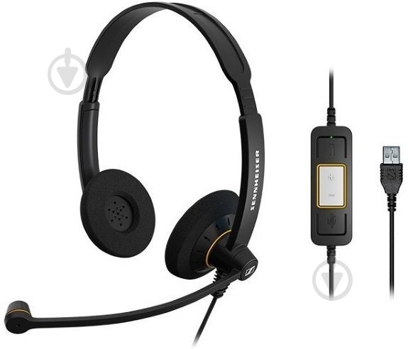 Гарнитура Sennheiser SC 60 USB ML black (504547) - фото 1 Гарнитура Sennheiser SC 60 USB ML black (504547) - фото 1
