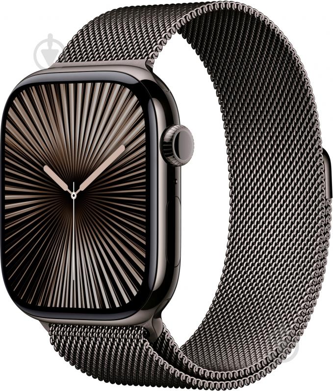 Смарт-годинник Apple Watch Series 10 GPS + Cellular 42mm Slate Titanium Case with Slate Milanese Loop (MX053QH/A) - фото 1 Смарт-годинник Apple Watch Series 10 GPS + Cellular 42mm Slate Titanium Case with Slate Milanese Loop (MX053QH/A) - фото 1