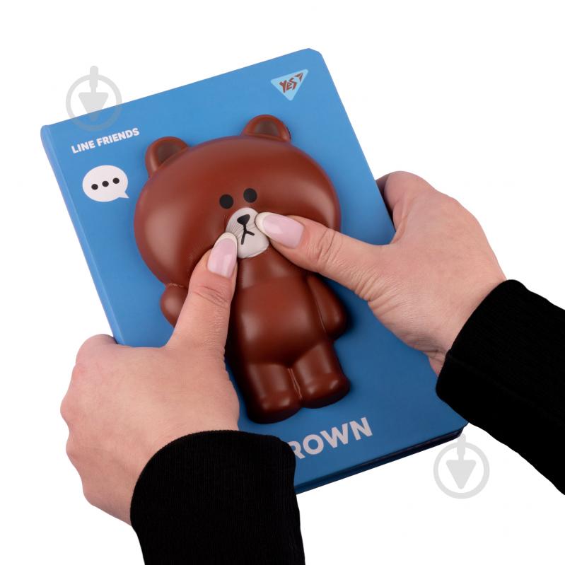 Блокнот А5 128 лист. линия Line Friends. Brown YES - фото 4