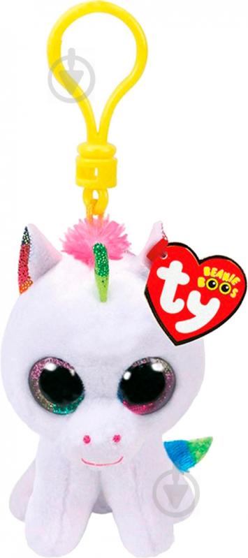 Мягкая игрушка TY Beanie Boos единорог Pixy 12 см белый 35040 - фото 1