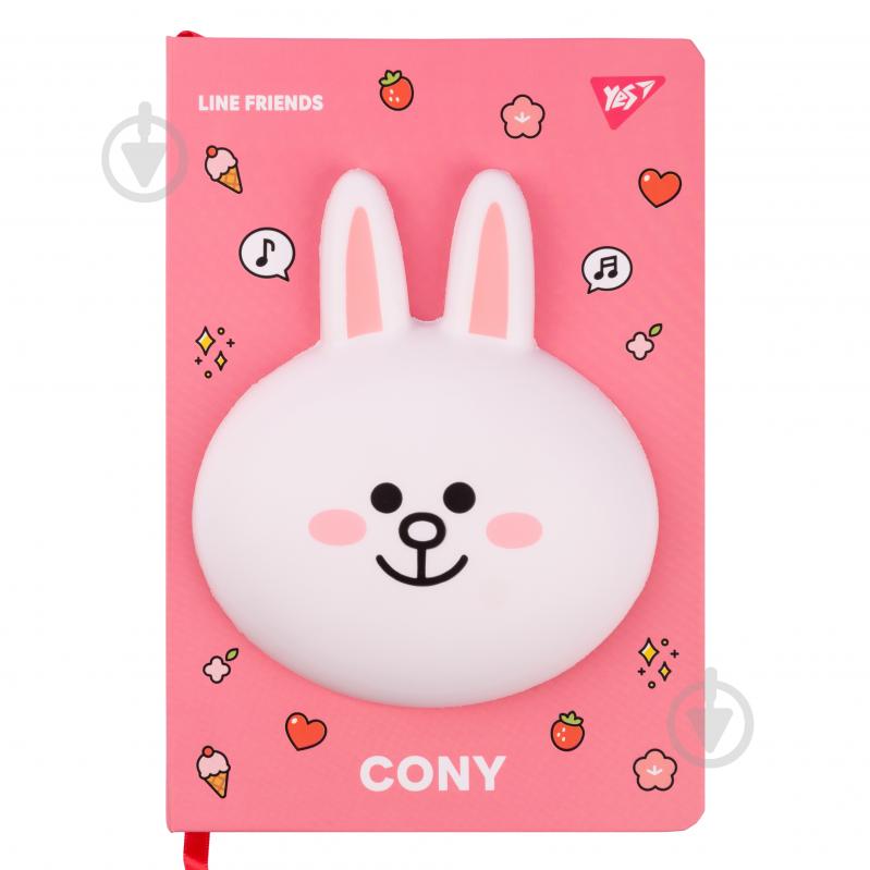 Блокнот А5 128 лист. линия Line Friends. Cony YES - фото 2