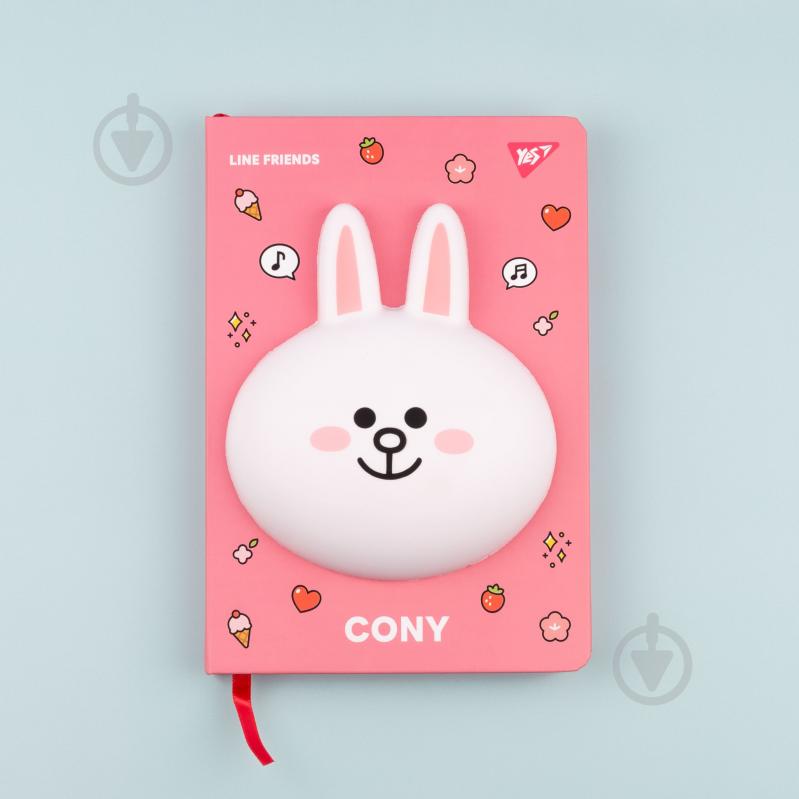 Блокнот А5 128 лист. линия Line Friends. Cony YES - фото 8