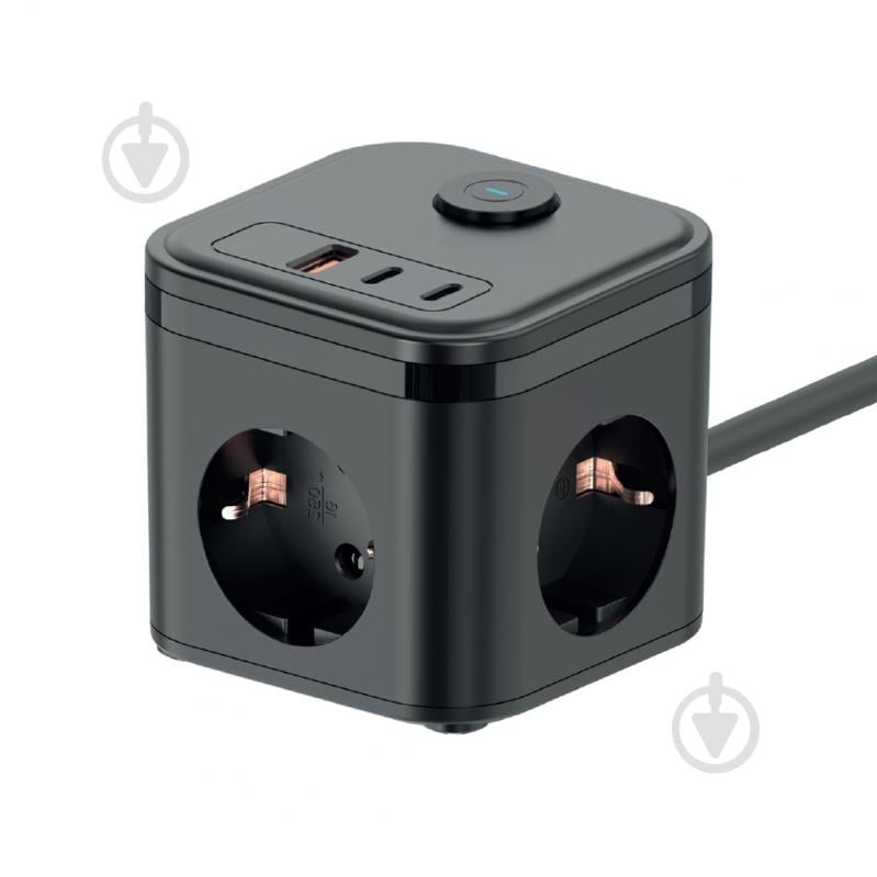 Сетевой фильтр IKOS C33S-CUPD с заземлением 3 гн. черный 1,4 м 0027-CES - фото 2 Сетевой фильтр IKOS C33S-CUPD с заземлением 3 гн. черный 1,4 м 0027-CES - фото 2