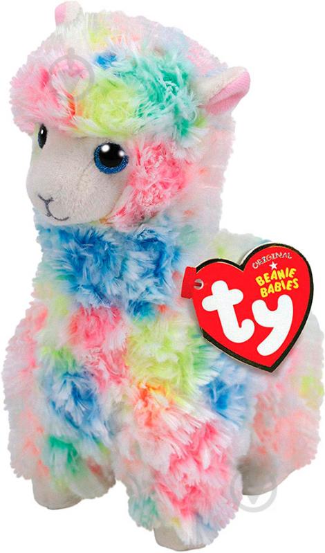 М'яка іграшка TY Beanie Babies лама Lola 15 см різнокольоровий 41217 - фото 1