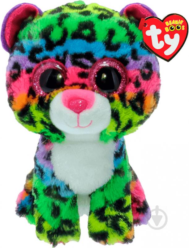 Мягкая игрушка TY Beanie Boos леопард Dotty 15 см разноцветный 37189 - фото 1