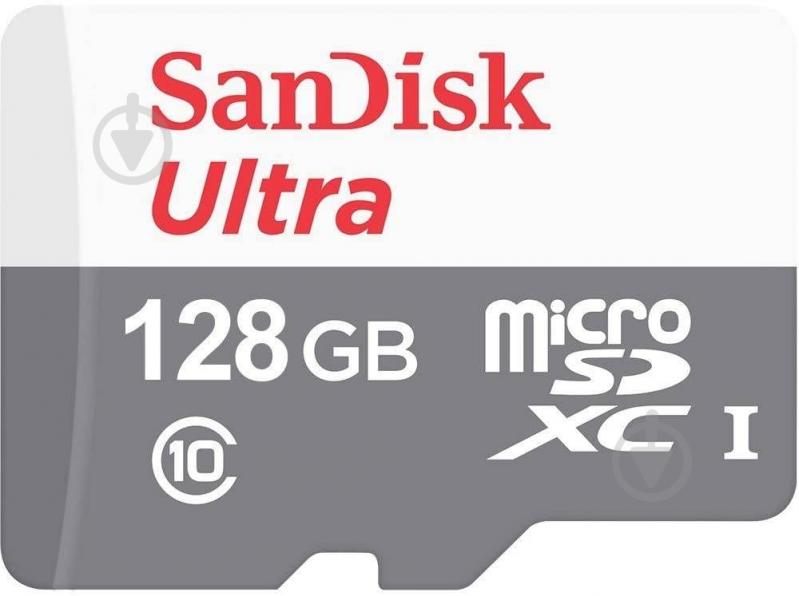 Карта пам'яті SanDisk microSDHC 128 ГБ Class 10UHS-I (SDSQUNR-128G-GN6MN) - фото 1