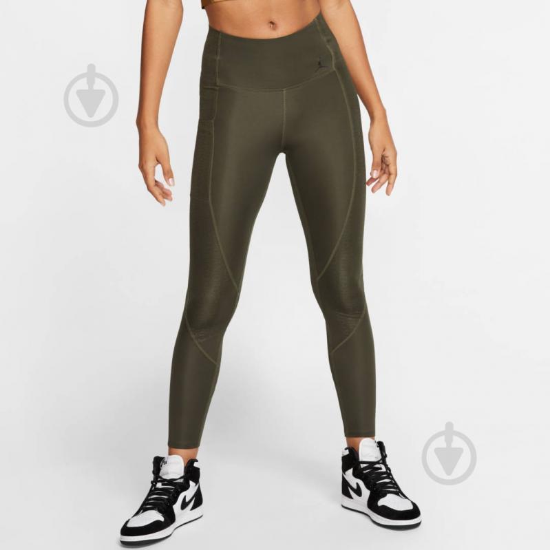 Лосины Nike W J LEGGING CQ6675-325 р.L хаки - фото 1