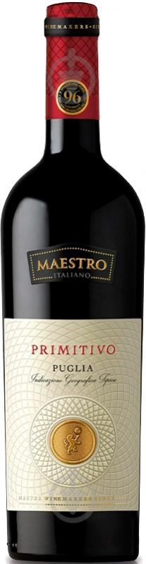 Вино Cielo e Terra червоне сухе Maestro "Primitivo" Puglia 0,75 л - фото 1