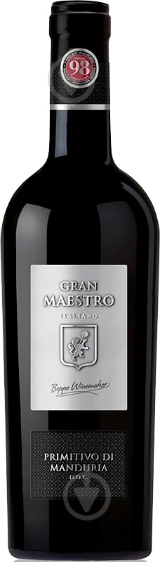 Вино Cielo e Terra червоне сухе Gran Maestro Primitivo di Manduria 0,75 л - фото 1