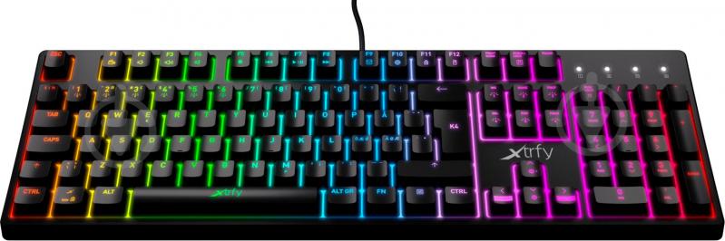 Клавиатура Xtrfy K4 RGB Kailh Red RGB USB (XG-K4-RGB-R-RUS) black - фото 2