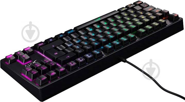 Клавиатура игровая Xtrfy K4 TKL RGB Kailh Red USB Black UKR RUS (XG-K4-RGB-R-UKR) black - фото 6