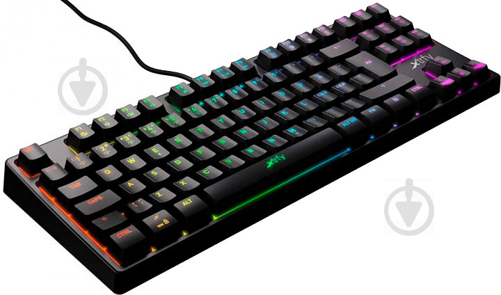 Клавиатура игровая Xtrfy K4 TKL RGB Kailh Red USB Black UKR RUS (XG-K4-RGB-R-UKR) black - фото 5