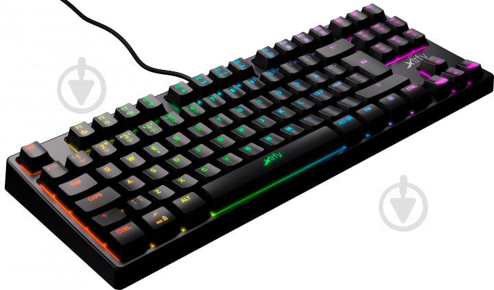 Клавиатура Xtrfy K4 TKL RGB Kailh Red RU (XG-K4-RGB-TKL-R-RUS) black - фото 5