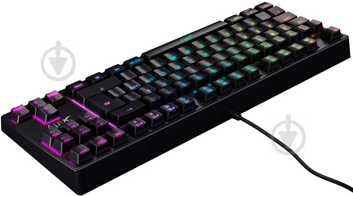 Клавиатура Xtrfy K4 TKL RGB Kailh Red USB UKR RUS (XG-K4-RGB-TKL-R-UKR) black - фото 4