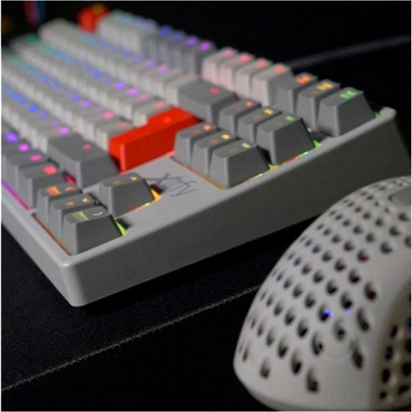 Клавіатура Xtrfy K4 TKL RGB Kailh Red Ukr-Ru Retro (XG-K4-RGB-TKL-RETRO-RUKR) grey - фото 7