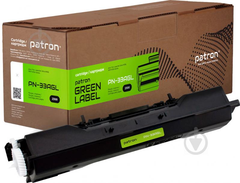 Картридж Patron HP 33A CF233A Green Label PN-33AGL (CT-HP-CF233A-PN-GL) черный - фото 1