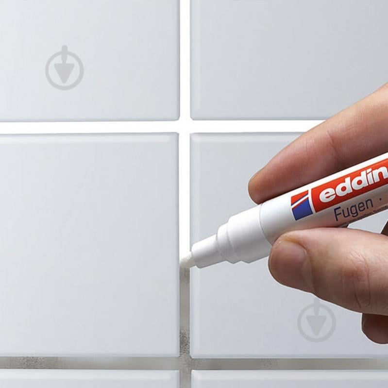 Маркер Edding Tile для догляду за кахлем e-8200 білий - фото 4