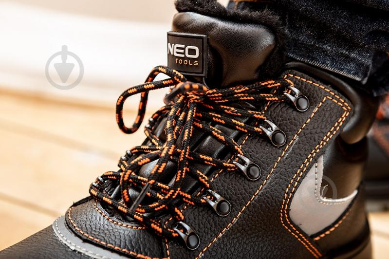 Ботинки рабочие NEO tools S3P SRC с металлическим подноском р.39 82-140 черный - фото 5