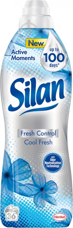 Кондиционер-ополаскиватель Silan Fresh Control Прохладная Свежесть 0,9 л - фото 1