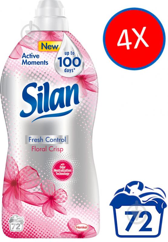 Кондиционер-ополаскиватель Silan Fresh Control Свежесть Цветов 1,8 л - фото 2