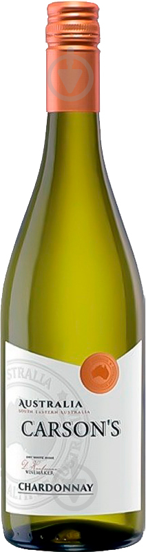 Вино PETER MERTES Carson's Chardonnay сухе біле 0,75 л - фото 1