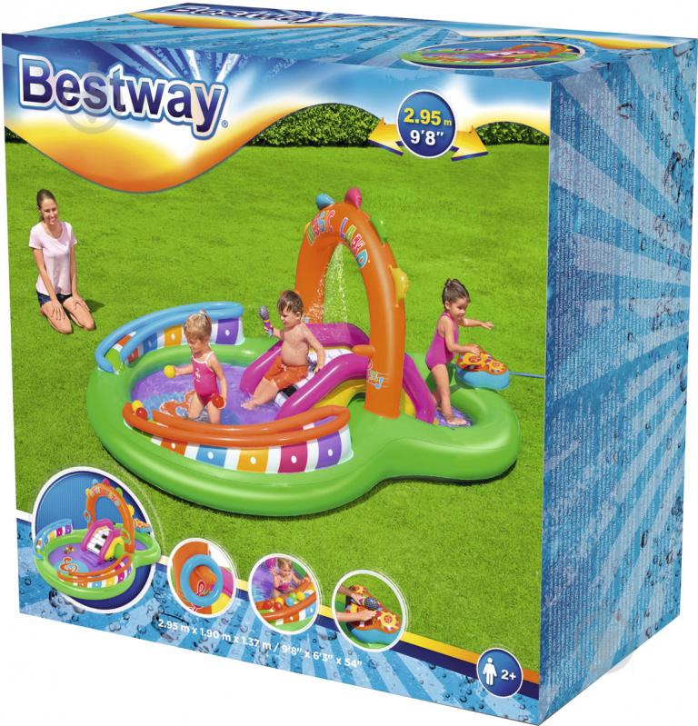 Бассейн надувной Bestway Sing 'n Splash 295х190х137 см - фото 15