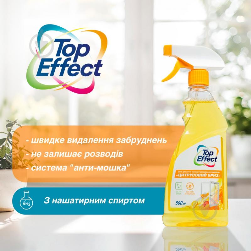 Средство моющее для стекла и зеркал NeoCleanPro Цитрусовый бриз 0,5 л - фото 4