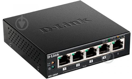 Коммутатор D-Link DES-1005P - фото 1