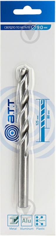 Свердло по металу A.T.T. 9 мм 9200020 - фото 2 Свердло по металу A.T.T. 9 мм 9200020 - фото 2