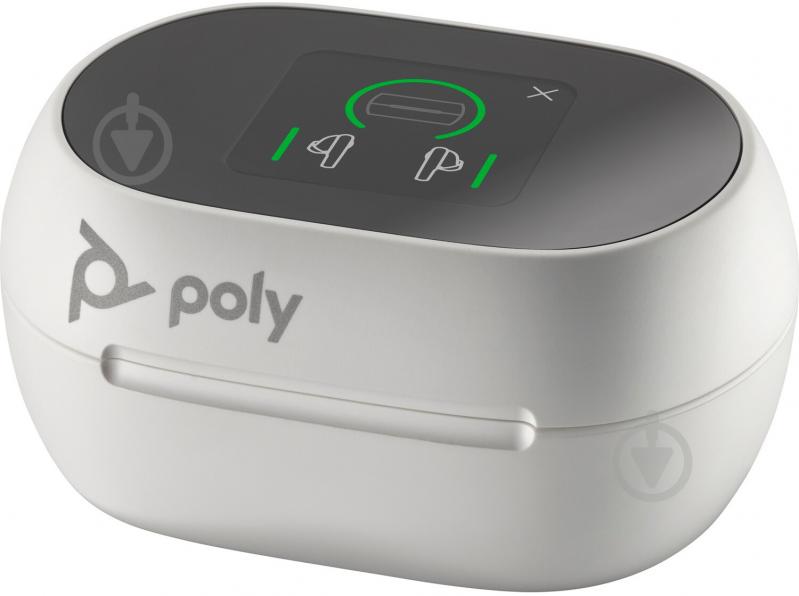 Bluetooth-гарнітура Poly TWS Voyager Free 60+ white (7Y8G5AA) - фото 4