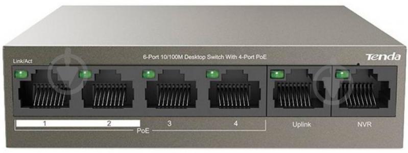 Комутатор TENDA TEF1106P-4-63W - фото 2