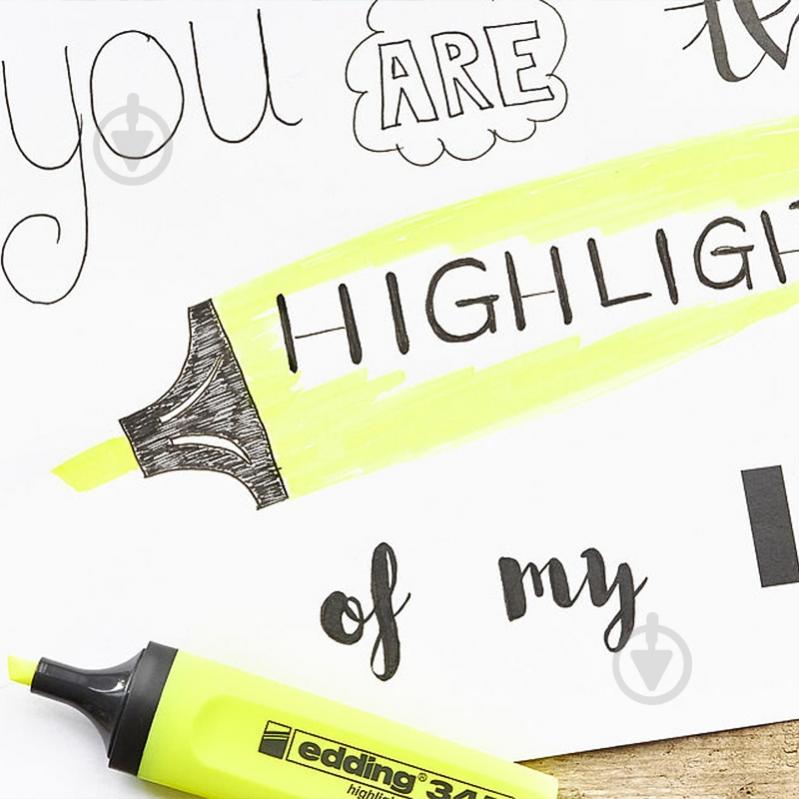 Набір маркерів Edding Highlighter 4 шт. 2-5 мм e-345/4/se мульти - фото 3