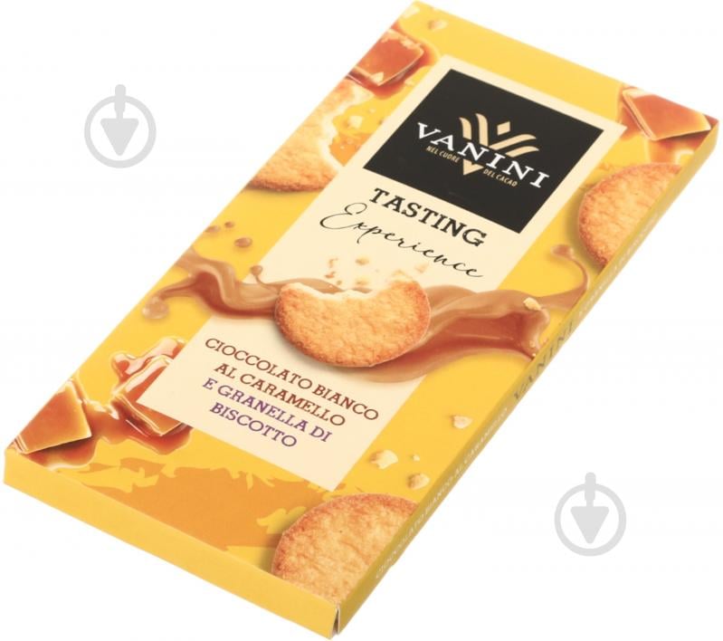 Шоколад Vanini Tasting Experience cioccolato al caramello con granella di biscotto 100 г - фото 3 Шоколад Vanini Tasting Experience cioccolato al caramello con granella di biscotto 100 г - фото 3
