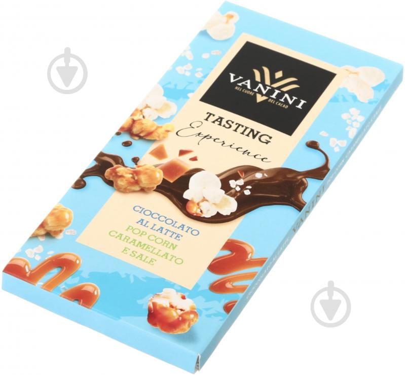Шоколад Vanini Tasting Experience cioccolato al latte pop corncaramellato e sale 100 г - фото 2 Шоколад Vanini Tasting Experience cioccolato al latte pop corncaramellato e sale 100 г - фото 2