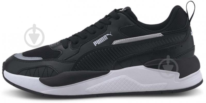 Кроссовки мужские демисезонные Puma X-RAY 2 SQUARE PUMA BLACK-PUMA BLACK-PUM 37310808 р.39 черные - фото 1