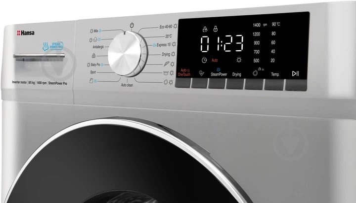 Стиральная машина с сушкой Hansa WDHG814521LG - фото 10 Стиральная машина с сушкой Hansa WDHG814521LG - фото 10
