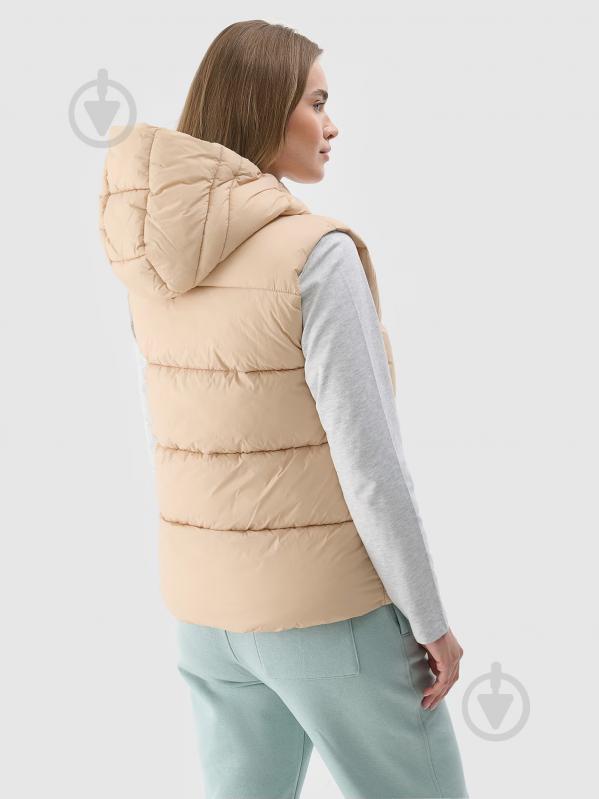 Жилет 4F VEST JACKET F141 4FWAW24TVJAF141-83S р.XS бежевий - фото 2