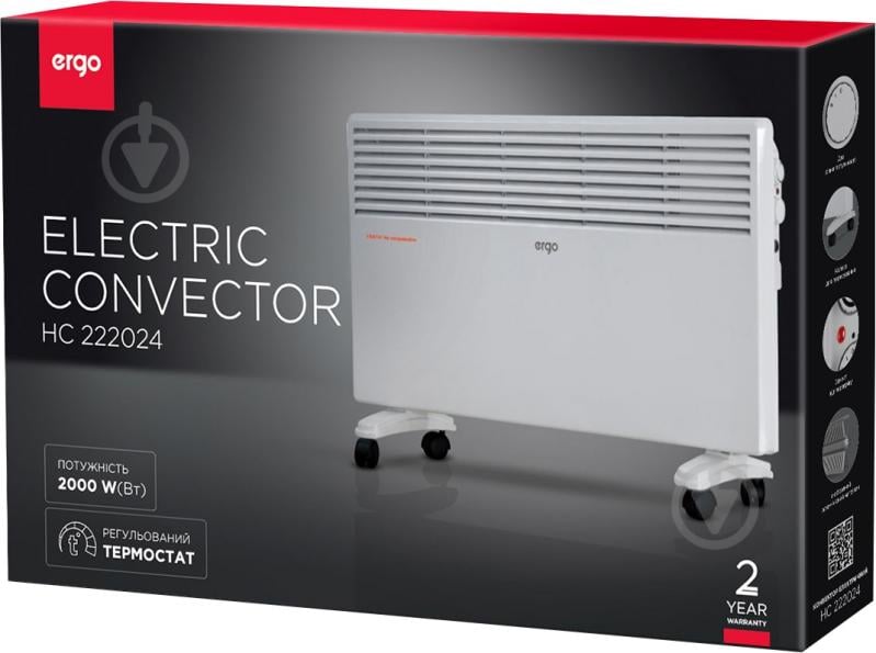 УЦЕНКА! Конвектор электрический Ergo HC 222024 (УЦ №2913) - фото 2 УЦЕНКА! Конвектор электрический Ergo HC 222024 (УЦ №2913) - фото 2