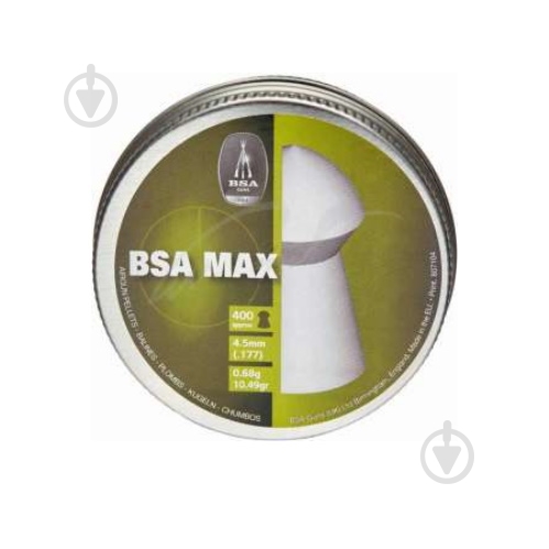 Кулі пневматичні BSA MAX 4,5 ММ. 0,68 Г, 400ШТ/УП - фото 1