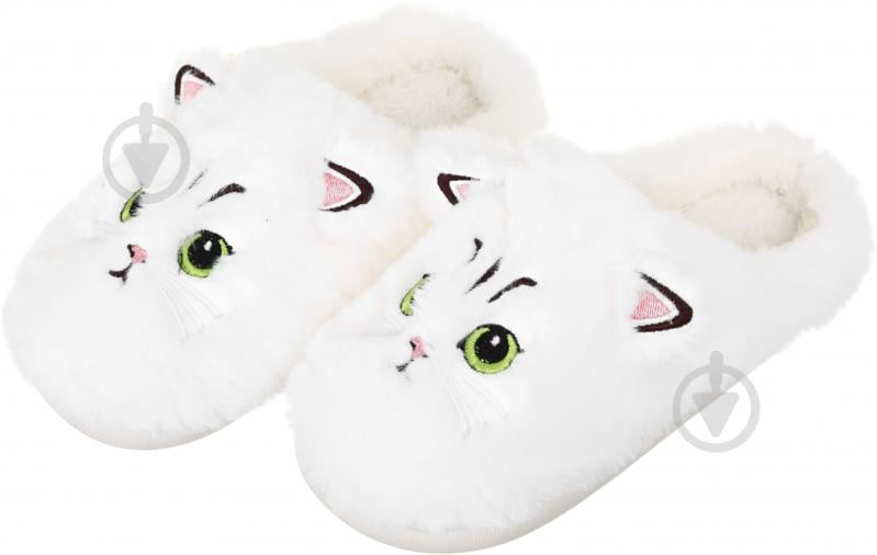 Капці для дівчаток HW Кіт р.30-31 білий NULL - фото 1