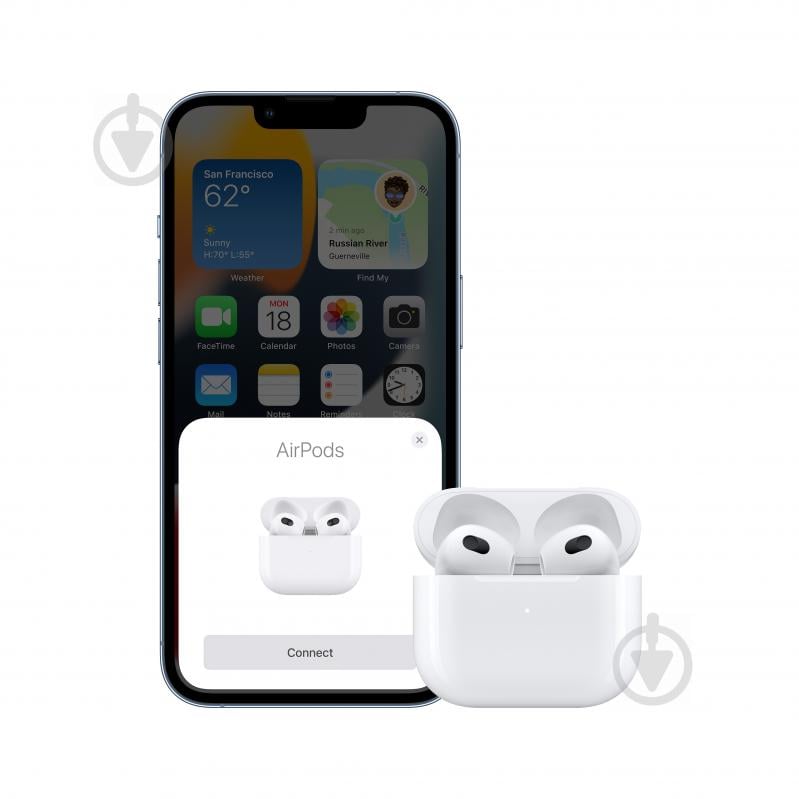 Навушники Apple AirPods 3 with Wireless Charging Case (MME73TY/A) - фото 8