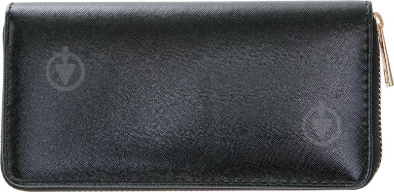 Кошелек женский Solid на молнии 19,5х9,5х2,5 см черный - фото 2