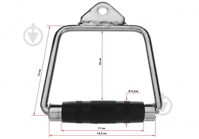 Ручки для тяг EasyFit обрезиненная закрытая (EF-8095) - фото 4